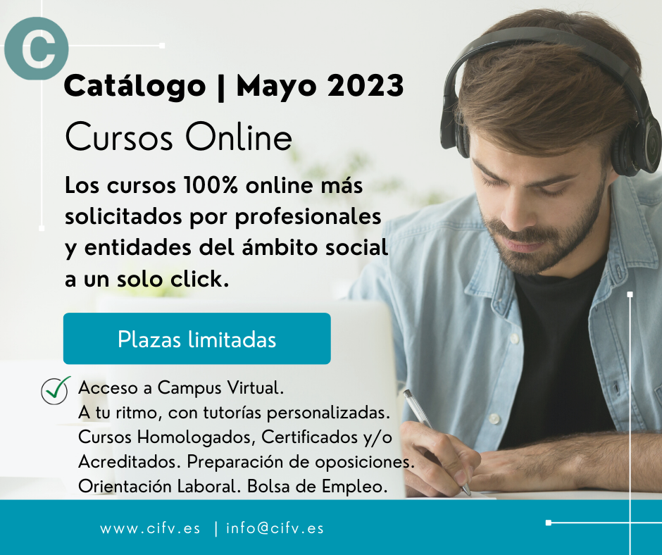 Convocatoria mayo 2023. Cursos Online. Plazas limitadas.