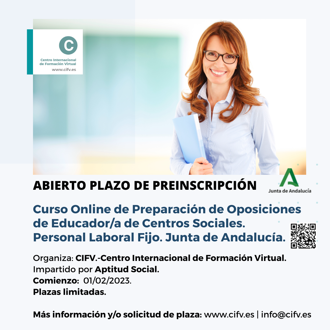 Curso Online Preparacion Oposiciones Educador a Social Centros Sociales Junta de Andalucia