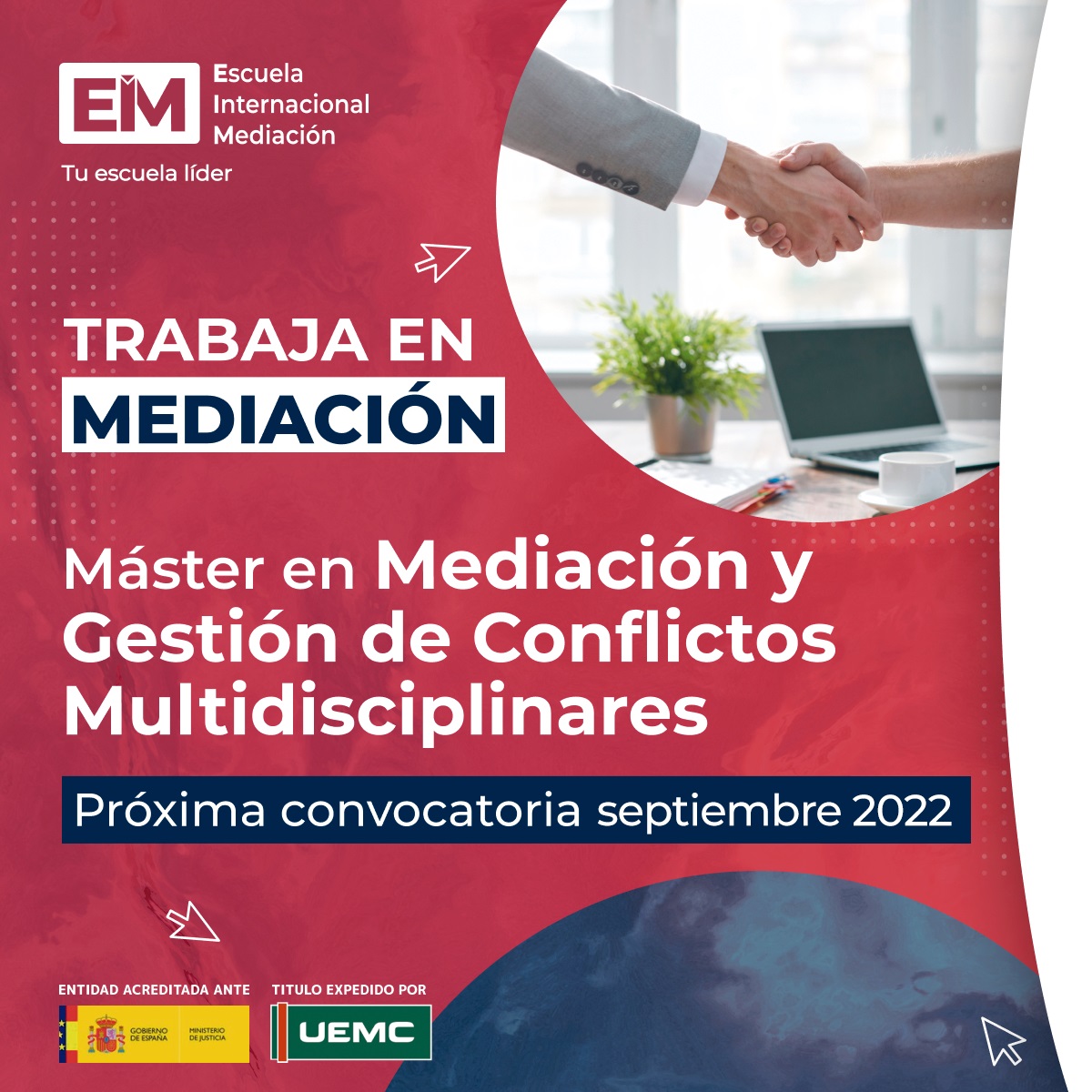¡Abierto plazo de preinscripción! MÁSTER HOMOLOGADO EN MEDIACIÓN Y GESTIÓN DE CONFLICTOS MULTIDISCIPLINARES. Formación 100% online.