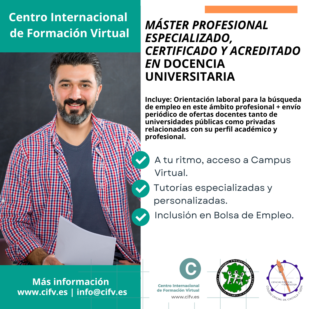 master profesional en docencia universitaria