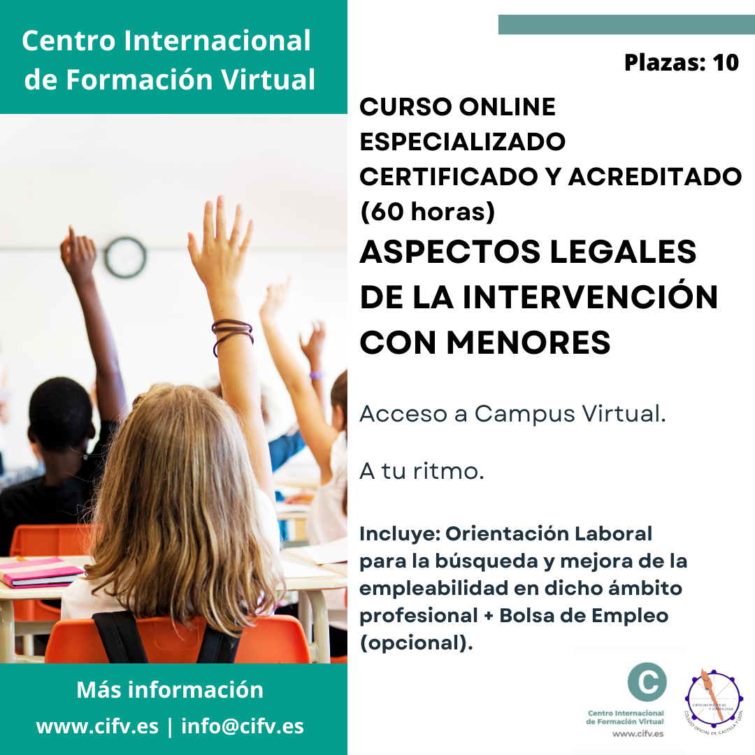 ASPECTOS LEGALES INTERVENCION CON MENORES