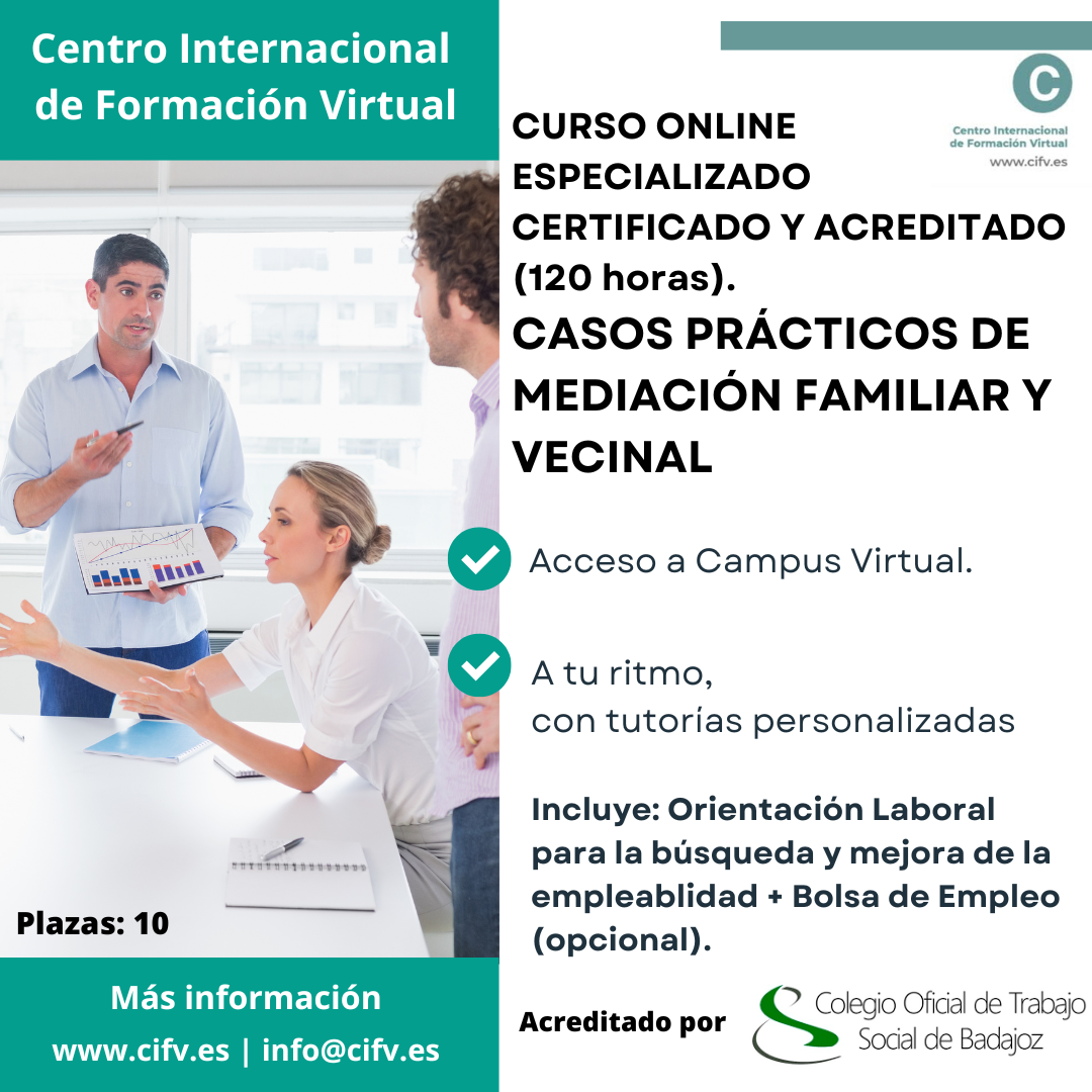 CASOS PRACTICOS MEDIACION FAMILIAR VECINAL