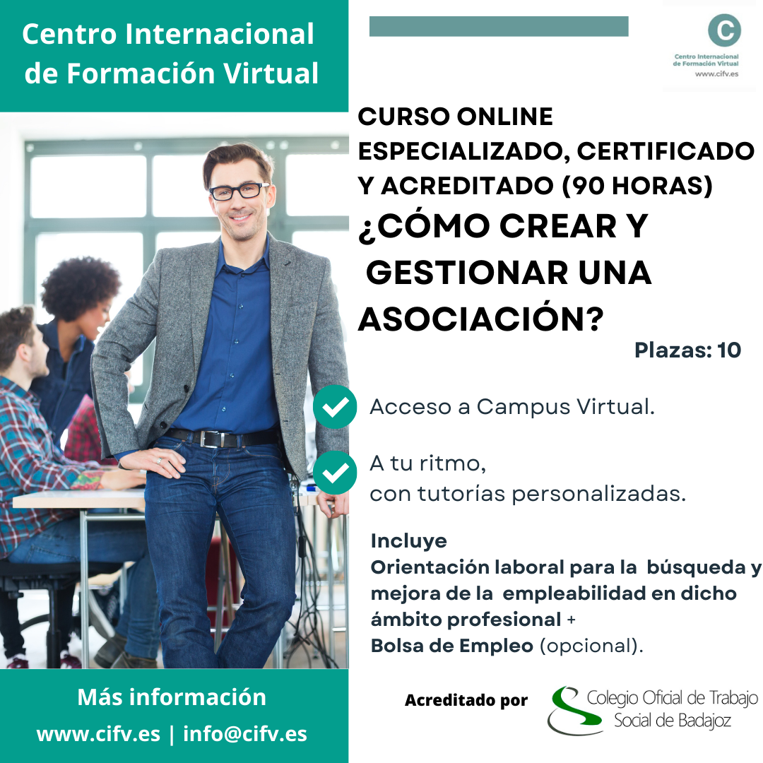 CREAR Y GESTIONAR ASOCIACION CURSO ONLINE