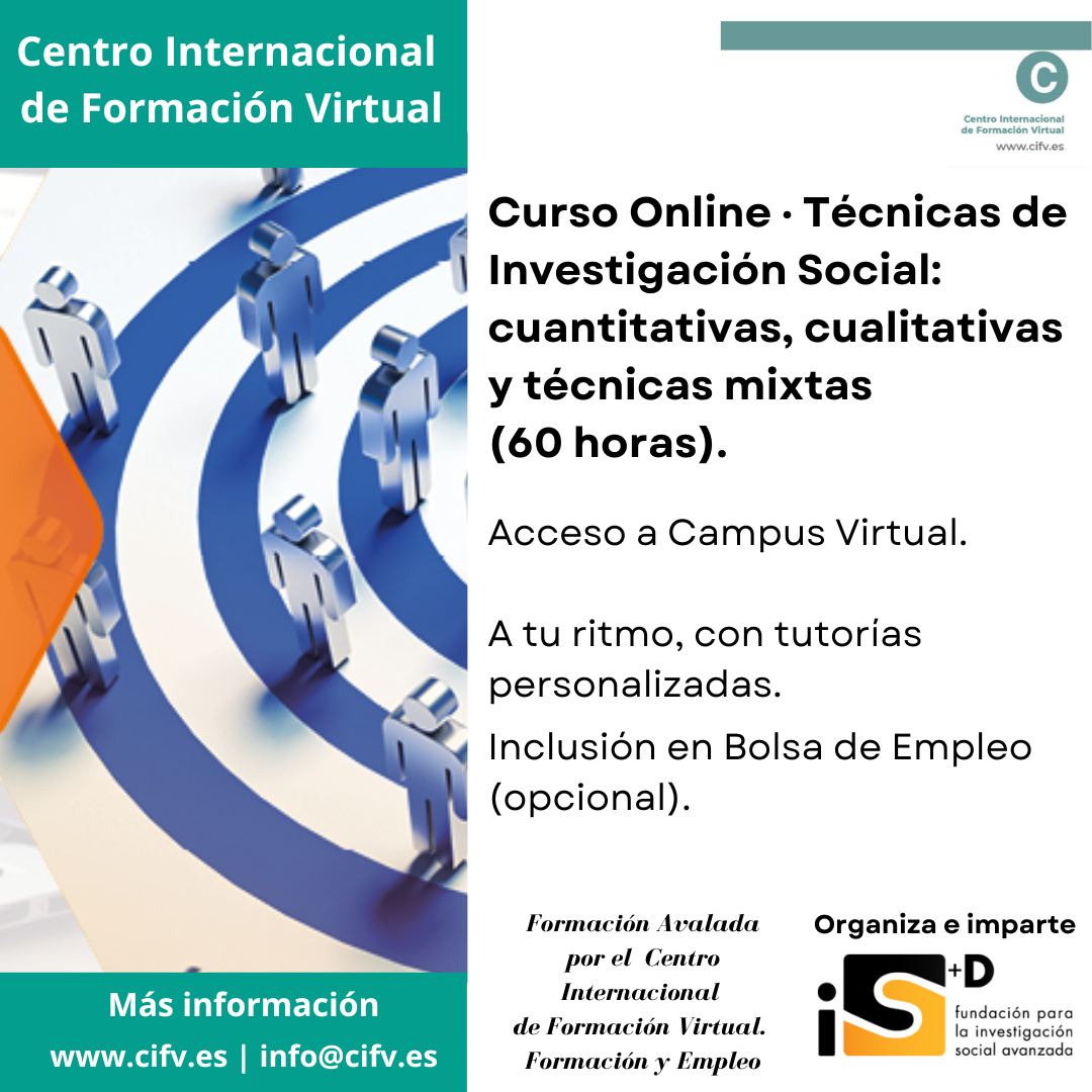 TECNICAS CUANTITATIVAS CUALITATIVAS FORMACION AVALADA CIFV