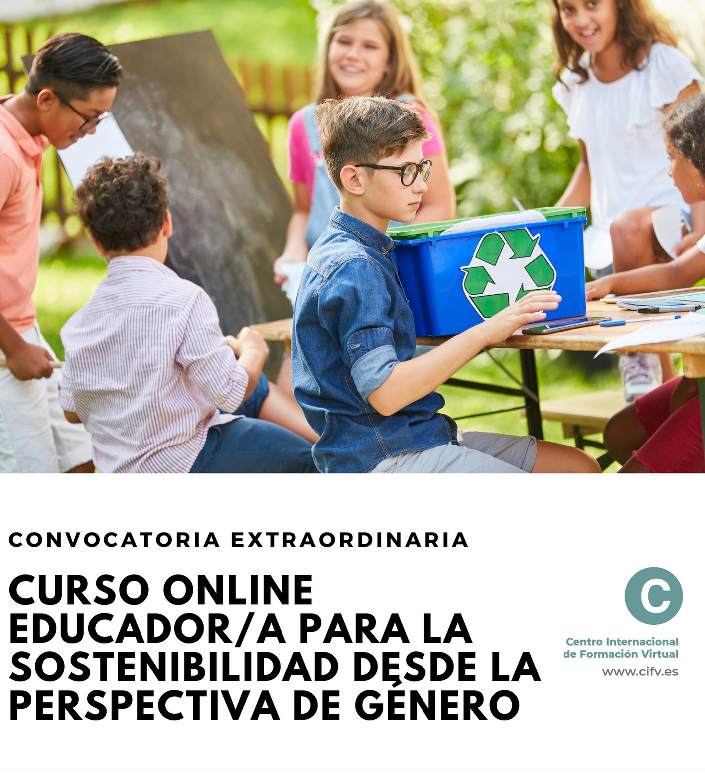 ¡Abierta preinscripción!. Convocatoria extraordinaria: Curso Online Especializado, Certificado y Acreditado: Educador/a para la Sostenibilidad desde la Perspectiva de Género. Plazas: 10.