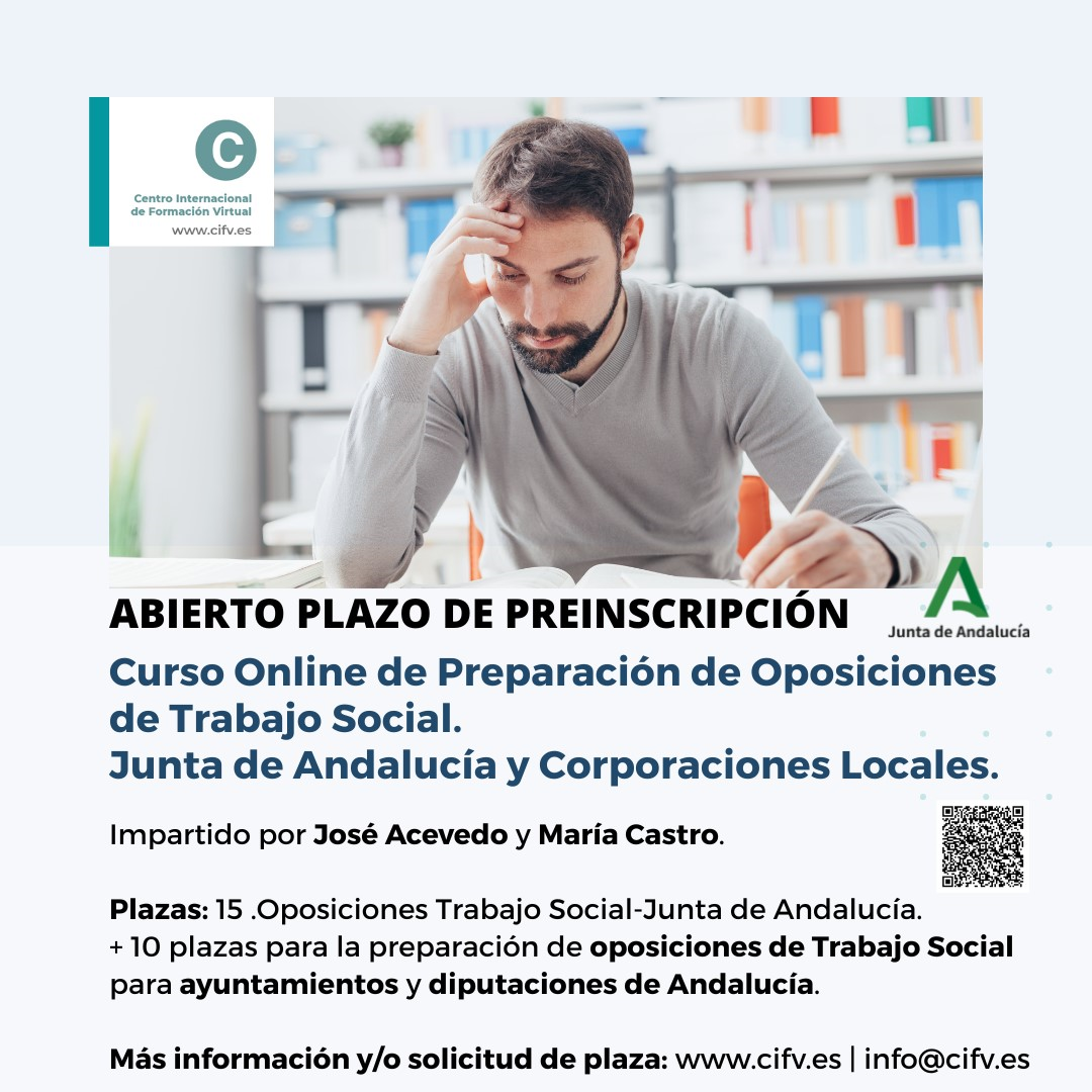 curso online preparacion oposiciones Trabajo Social Andalucia 
