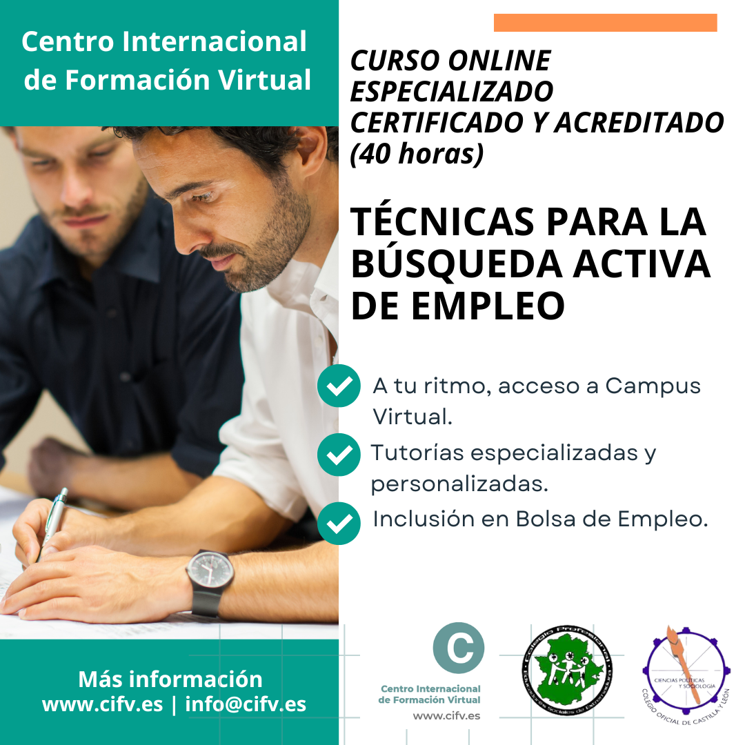 curso online tecnicas para la busqueda activa de empleo