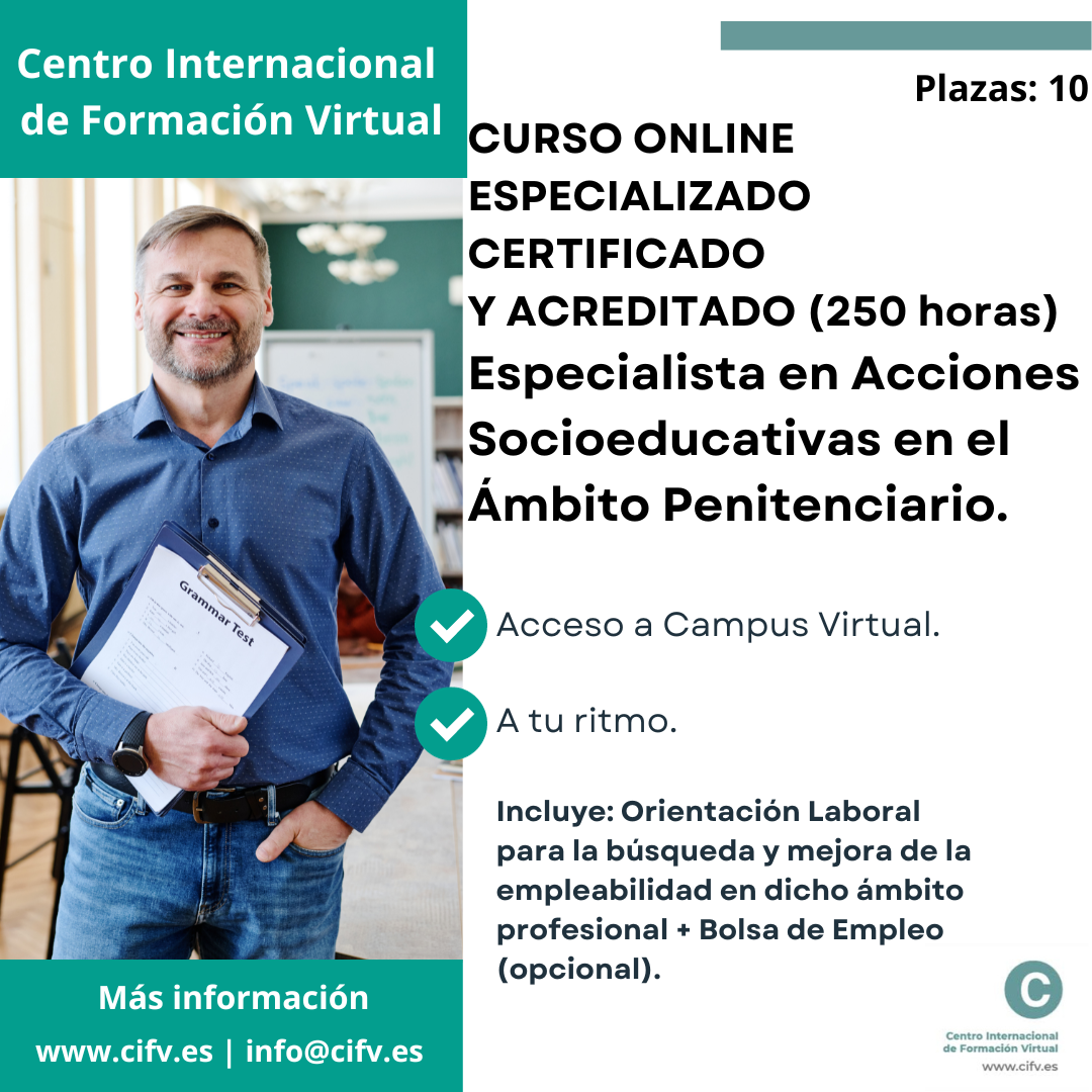 especialista acciones socioeducativas ambito penitenciario