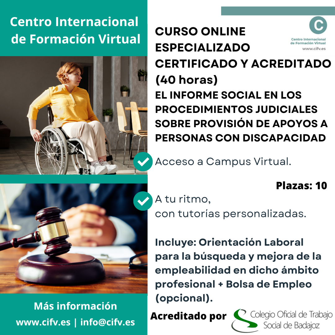 informe social provision apoyo discapacidad