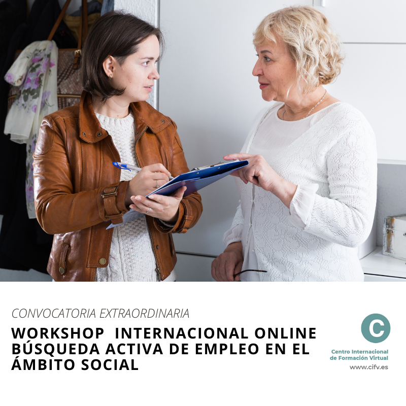Workshop Online: Búsqueda activa de empleo en el ámbito social. Plazas limitadas.